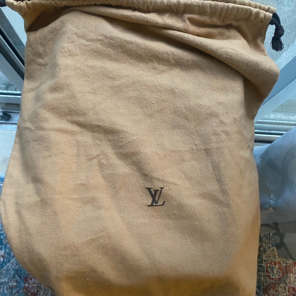 Louis Vuitton Tan Cotton Bag Made in Italy